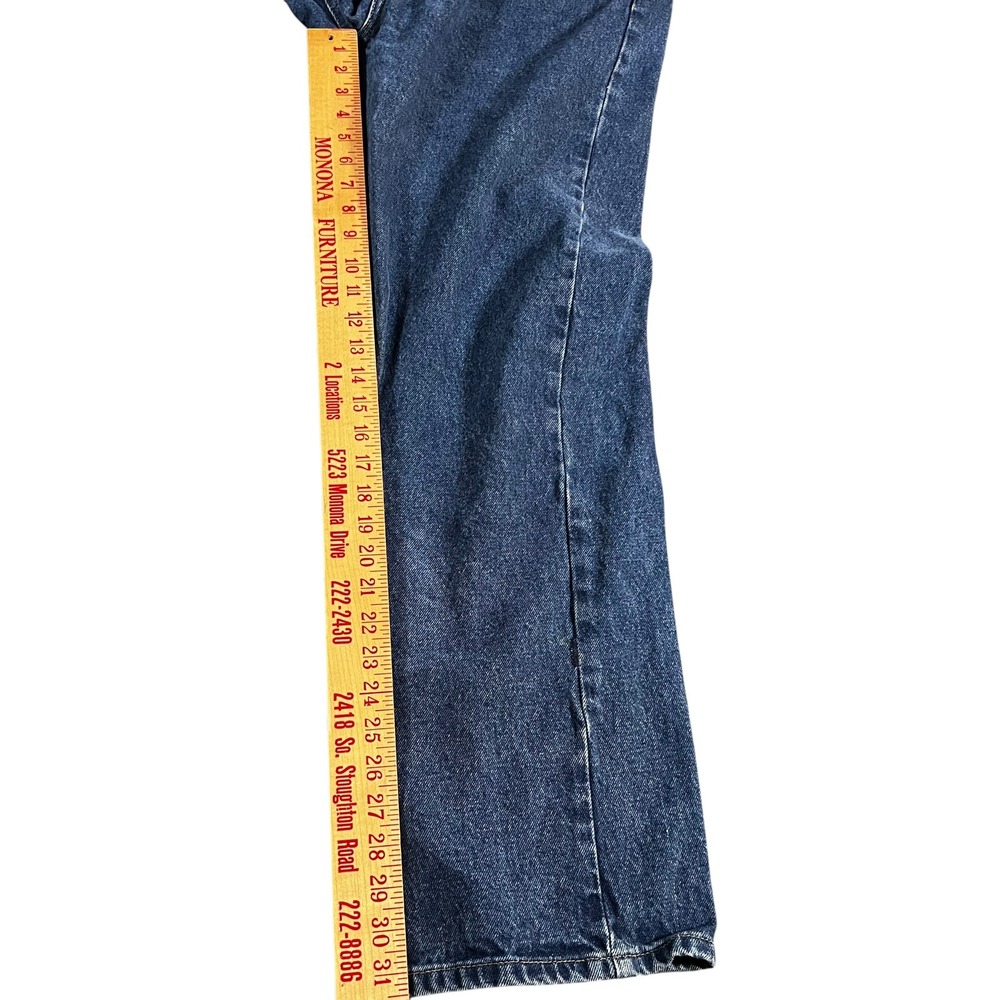 Carhartt B480 DVB Relaxed Fit Jeans Mens 36x32 Dark Wash Blue Denim Work Pants - Picture 4 of 9